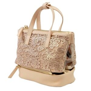PurseN Lace 3-in-1 Travel Cosmetic Bag Set Makeup Organizer Toiletry
